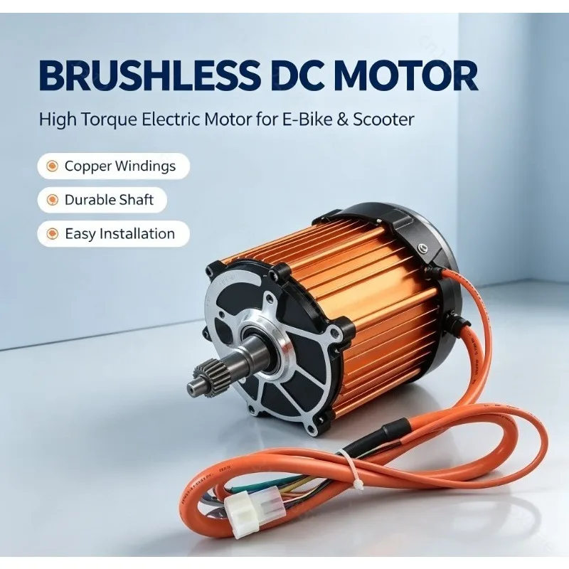 1500W 48V 60V 72V Permanent Magnet Brushless DC Motor Accessories, Spare Parts for Electric Tricycle Cargo Vehicle Repair Kit