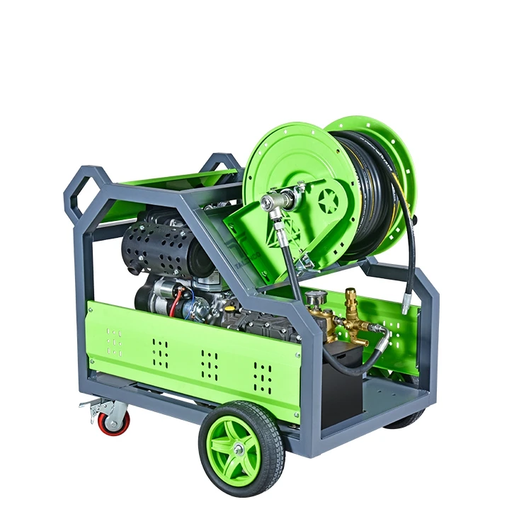 Single Cylinder 18HP 2175Psi 150Bar 30L/Min Gasoline Pipeline Drain Cleaning Machine