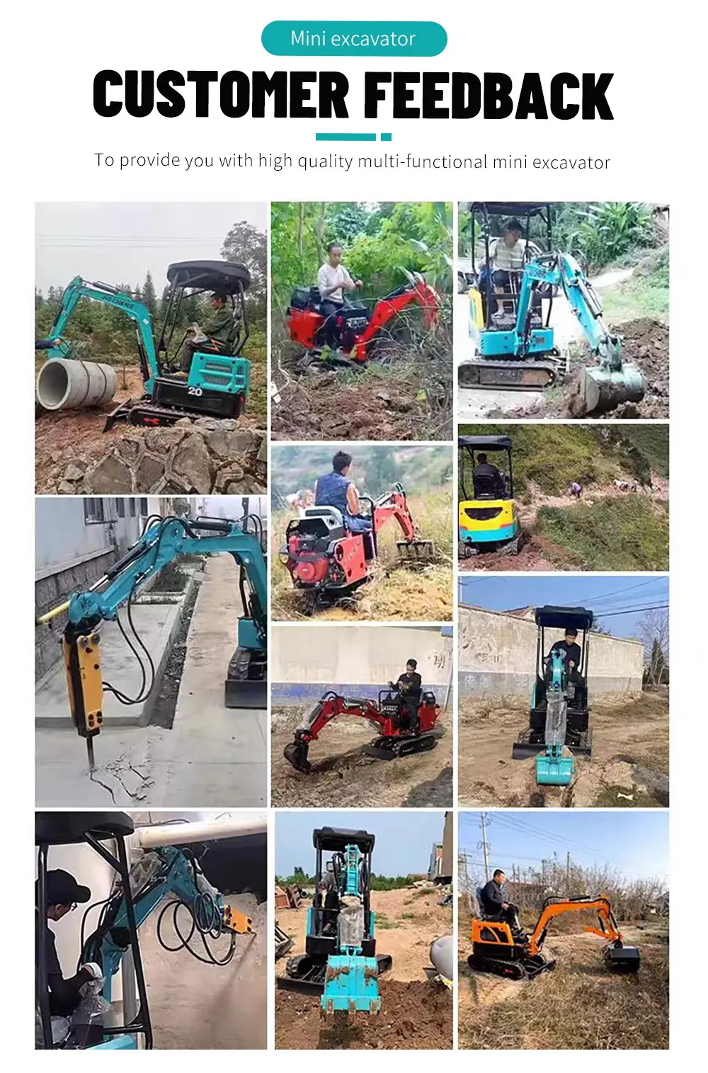 1,35-Tonnen-Minibagger Kompakter Hydraulikbagger Kleiner Raupenbagger für Landschaftsbau und Bauarbeiten – Detail 7