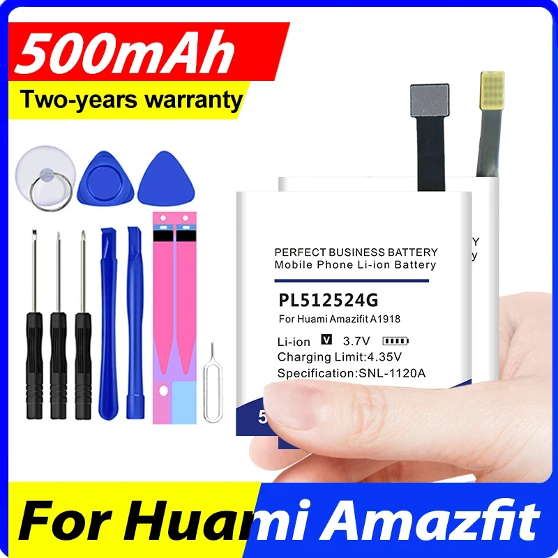 New PL402024H Battery For Huami AMAZFIT GTS GTR 2 3 4 T-rex Verge A1805 A1602 A1914 A1928 A2010 PL382222GH 42mm Mini Lite Pro