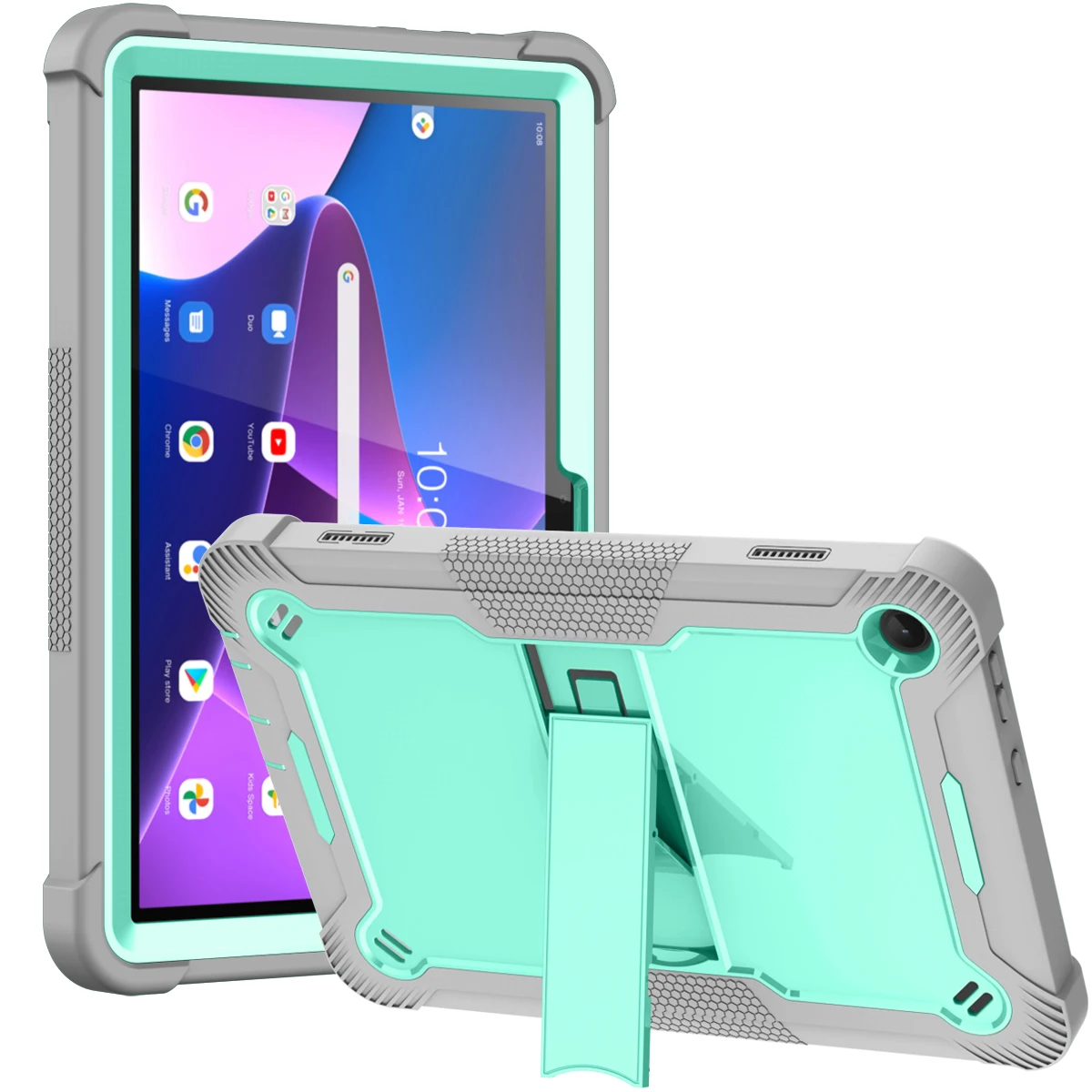 

Armor Case For Lenovo Tab M10 Plus 3rd Gen 2022 10.6 TB125FU 128FU Gen3 TB328FU TB328XU HD X606F X306F Shockproof Stand Cover