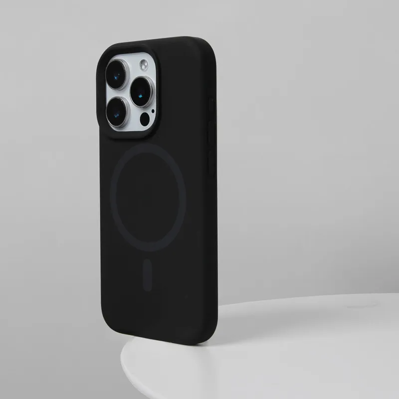 Magnetische Einfarbige Flüssigsilikon-Hülle für MagSafe Handyhülle für iPhone 17 18 Pro Max 16 15 14 13 Kabelloses Laden Weiche Hülle – Detail 10