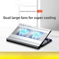 Gaming Laptop Air-cooled Cooling Pad Stand Dual Fans Support for 17 Inch Tablet Notebook Universal Portable Lifting Bracket