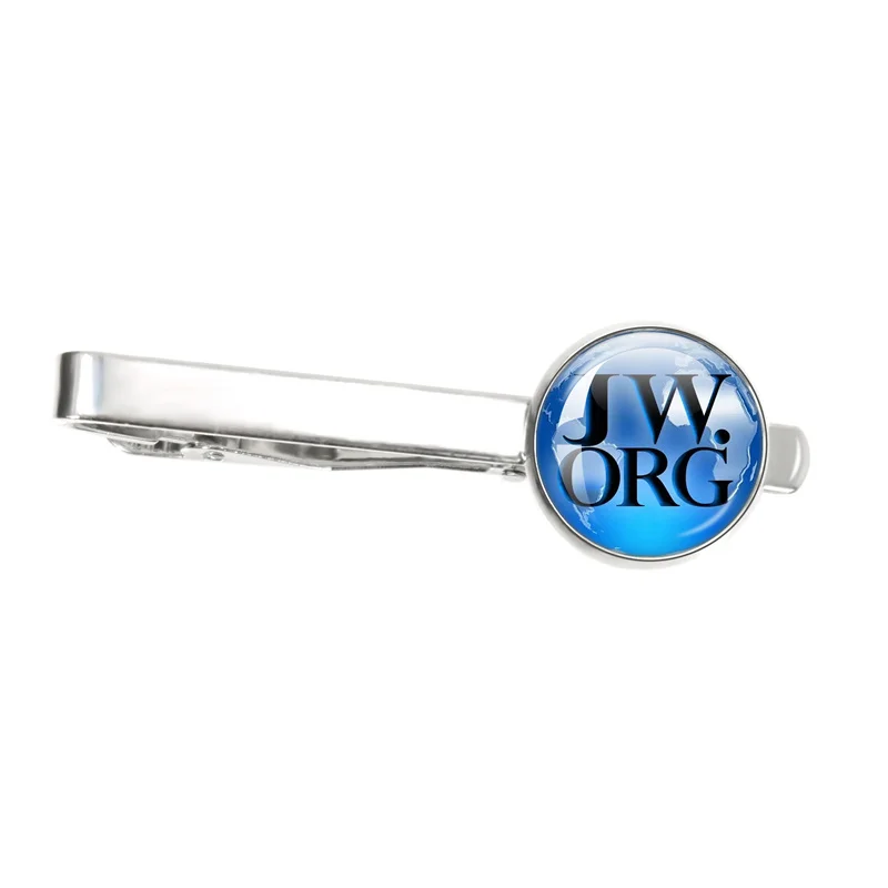 

2023 New Personal Mode Jw. Org 16MM Tie Clip Best Life Ever Steampunk Jehovah Glass Fun Of Men's and Women's Jewelry Gifts