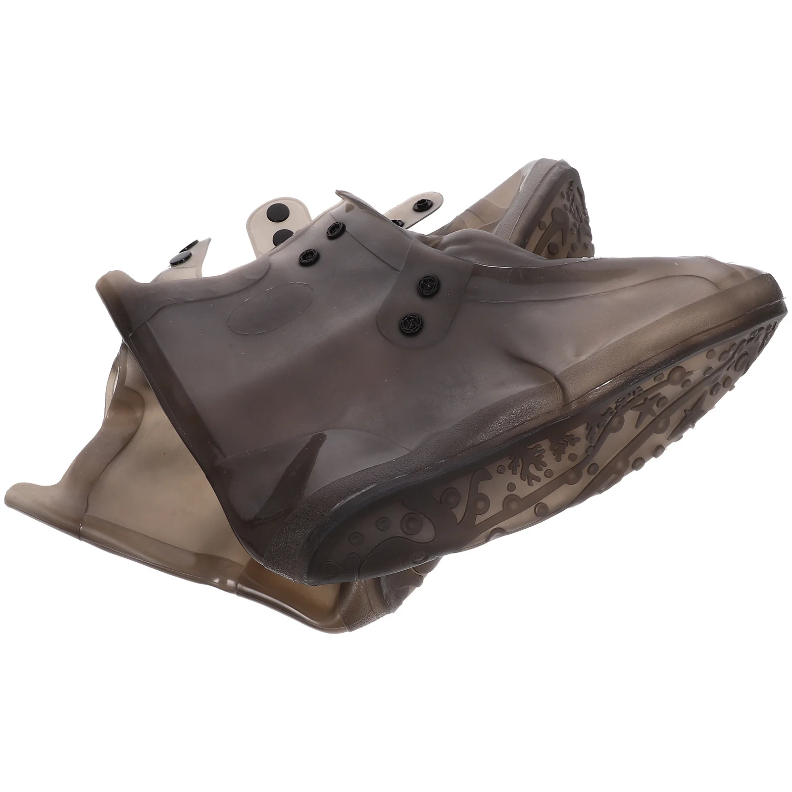 

Waterproof Rain Shoe Covers 40-41 Black Reusable Foldable PVC Rubber Overshoes for Travel Hiking Fishing Garden Motorcycling
