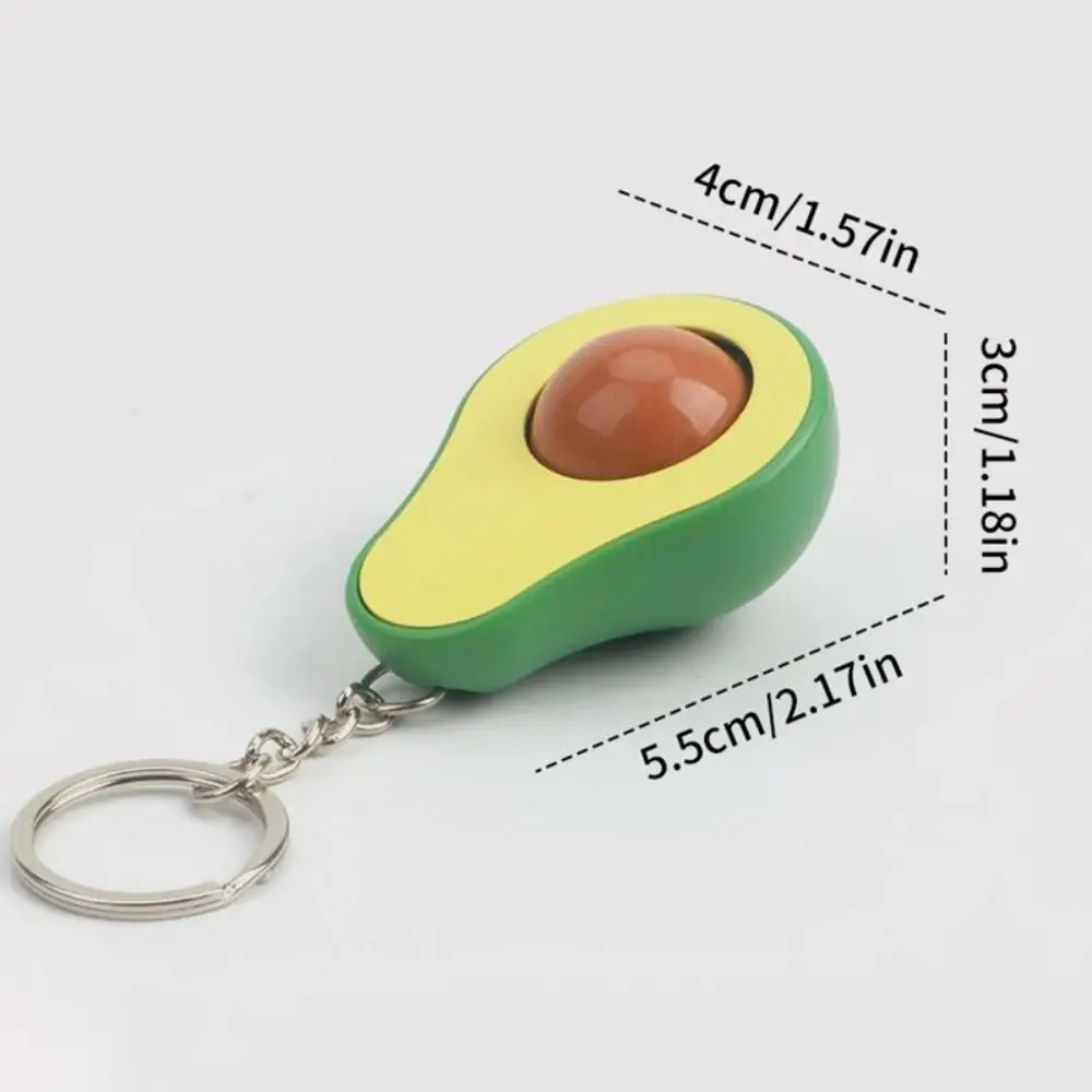 Car Keychains Avocado Massage Bead Keychain Lanyard Keyring Jewelry Accessories Decompression Toys Bag Pendant Charms