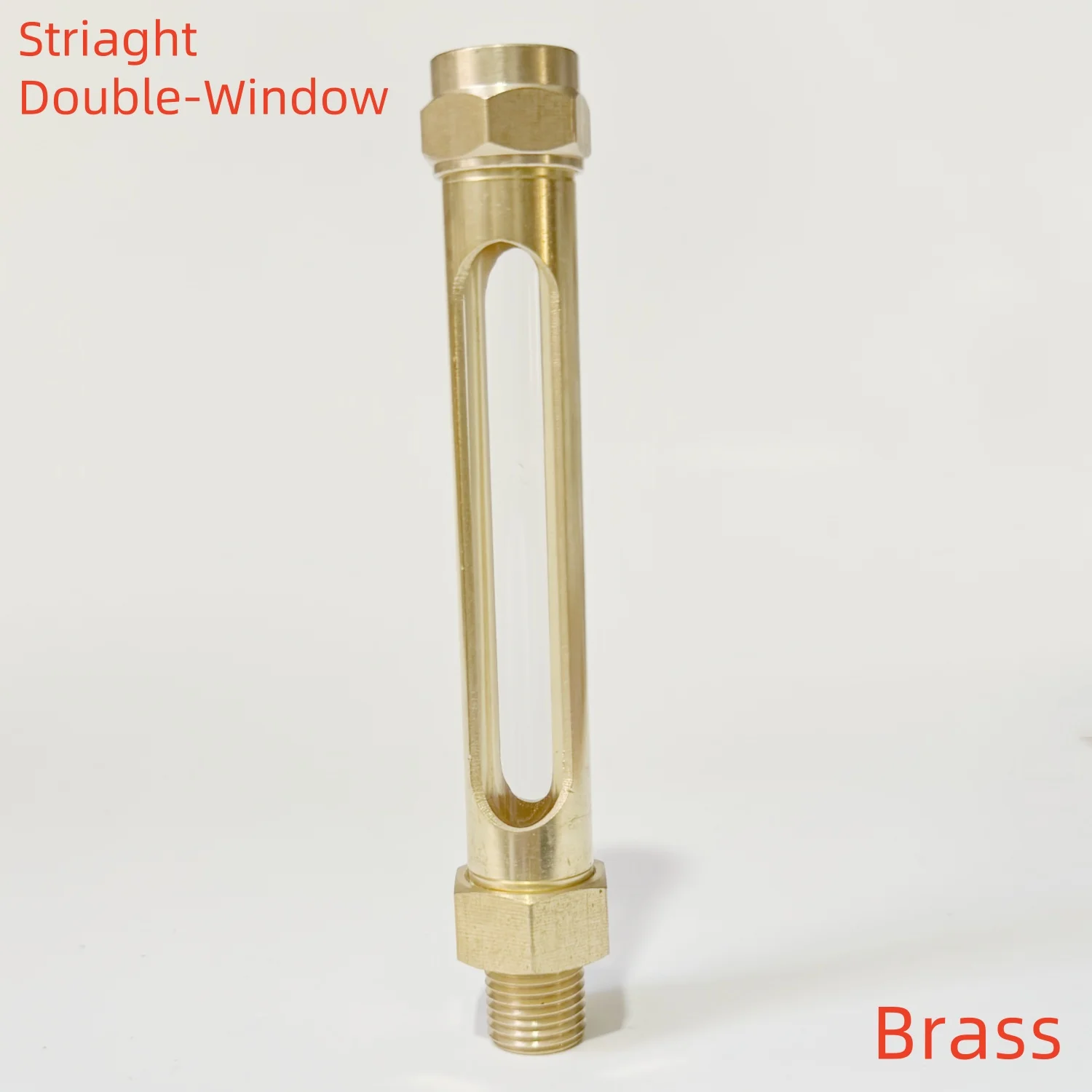 

1/4 "3/8" 1/2 "BSP наружная резьба латунь прочный двойное окно трубчатый масляный индикатор уровня жидкости смотровое стекло датчик уровня масла