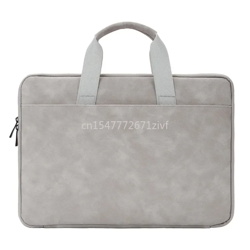 

Fully Opening and Closing PU Sheepskin Leather Laptop Bag Suitable for 13-16 Inches Delicate Feel Splashproof and Shockresistant