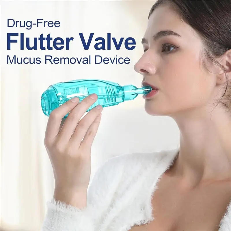 

Breathing Device, Flutter Valve, Breathing Exercise Device For Lungs Adjustable Resistance For Effective Mucus Clearance