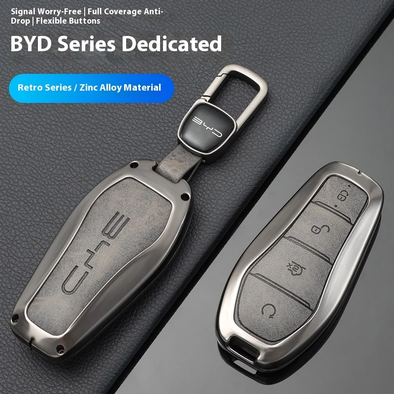 

Fit For BYD Sealion 8 Song Plus Atto 3Tang L Dmi/P EV Car Key Case Cover Special Key Zinc Alloy Protection Cover