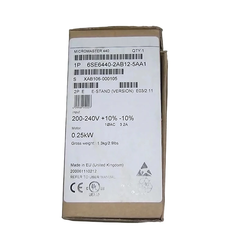 

Spot Stock Products 6SE6 440-2AB12-5AA1 6SE6440-2AB12-5AA1 PLC Controller Brand New Original Available Plc Controller