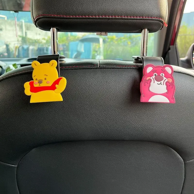 Pooh Bear Lotso new cute creative personality cartoon pattern car seat rear wear-resistant durable multi-functional small hook