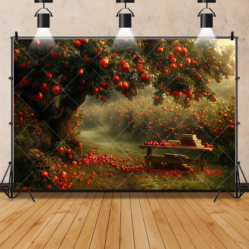 Autumn Hharvest Fruit Apple Orchard Adult Wedding Child Birthday Party Banner Backdrop Custom Wall Photo Poster Decor Background