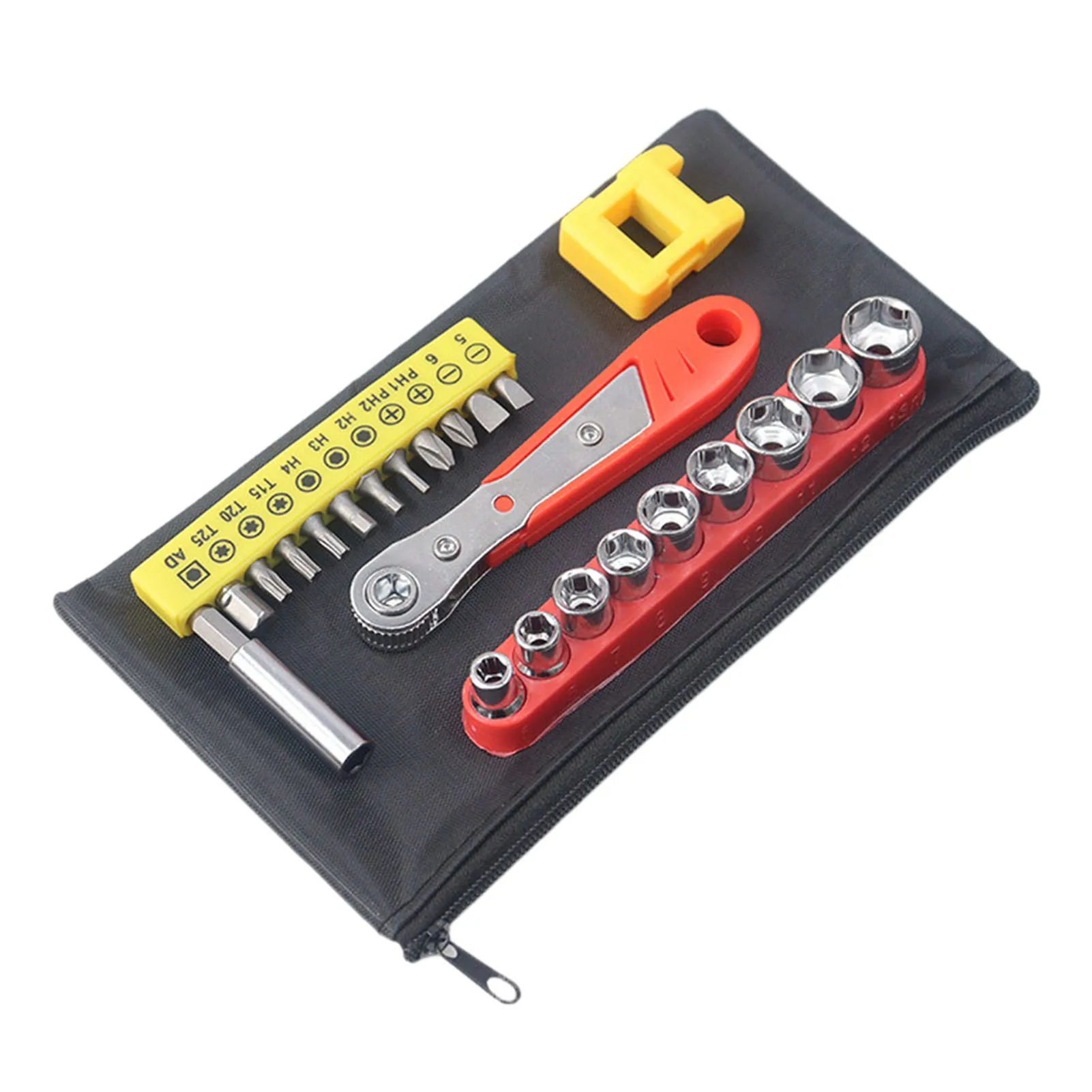 طقم مفك براغي صغير 36 سنًا 1/4 مفك براغي بسقاطة بزاوية قائمة مع لقم مغناطيسية توركس مشقوقة فيليبس للمساحة الصغيرة #4