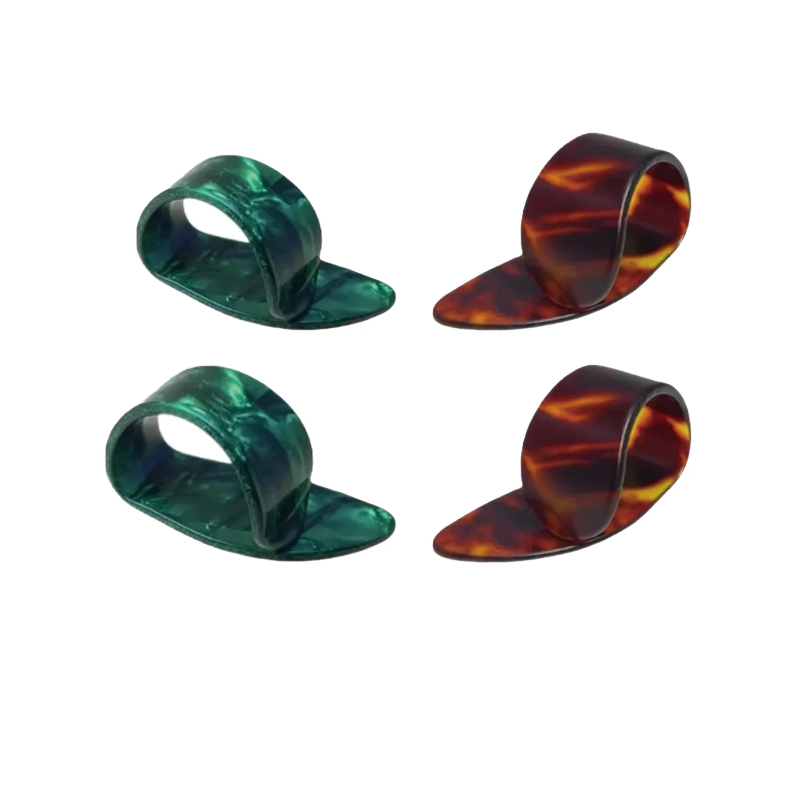 4 وحدات من أعواد الجيتار وقطع الإبهام، 2 اختيارات مسطحة من السليلويد الملون / جزء استبدال الجيتار، ملحقات اللعب