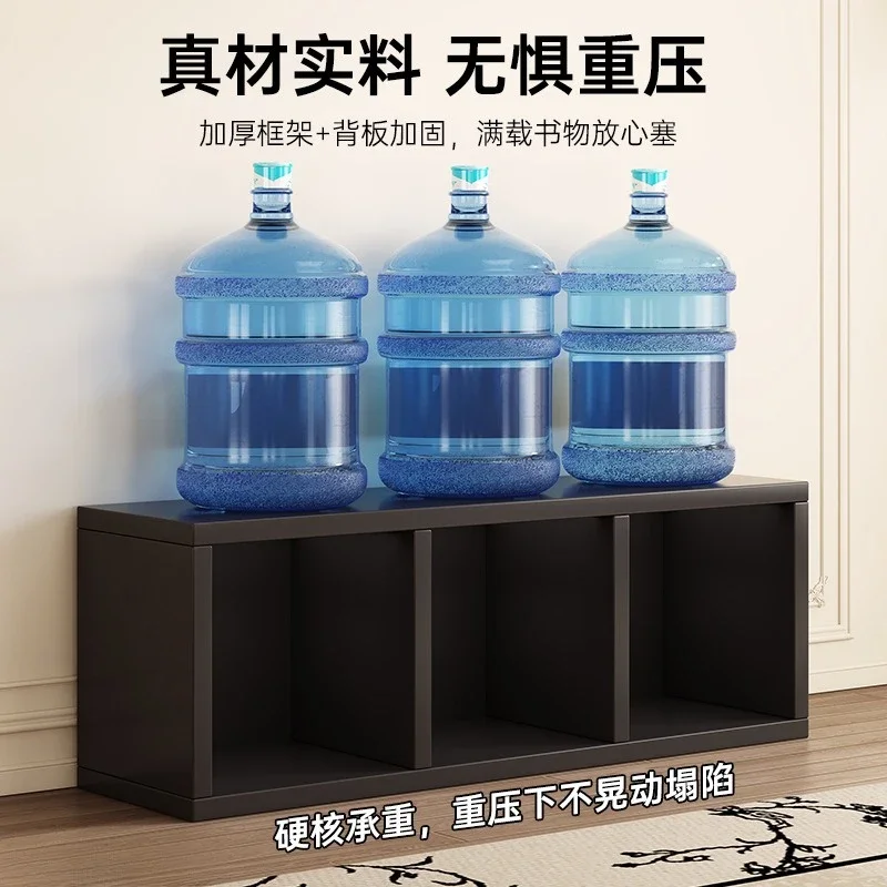 Floor to ceiling shelves do not take up space Small narrow cabinets Drawer Wall