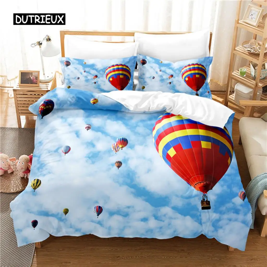 

Hot Air Balloon Bedding Set Duvet Cover Set 3d Bedding Digital Printing Bed Linen Queen Size Bedding Set Fashion Design