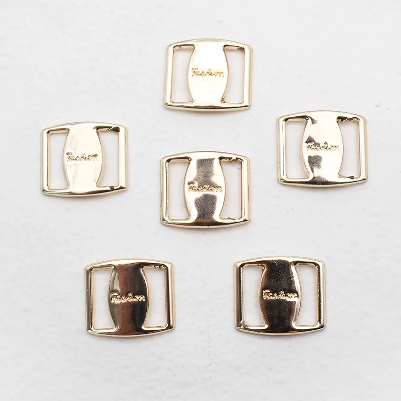 ZMASEY New Fashion 10*15mm eight characters Buckles 10pcs/lot Metal Buckles for Wedding Belt Craft Ribbon Accesories Decoration