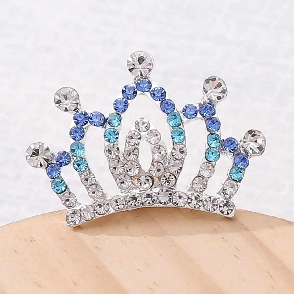 Mini Crown Princess Diadem Hair Combs Bling Rhinestone Tiaras Rabbit Headbands Kids Birthday Party Hair Jewelry Accessories