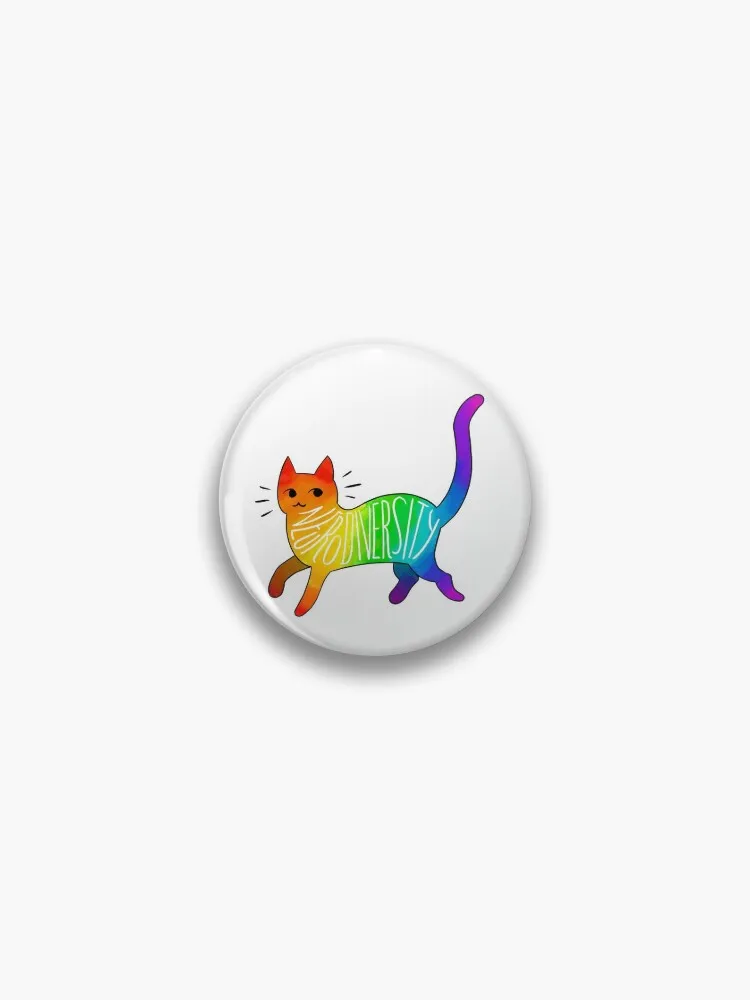 Neurodiversity Cat Pin Buttons Brooches Pin Jewelry Accessory Customize Brooch Fashion Lapel Badges