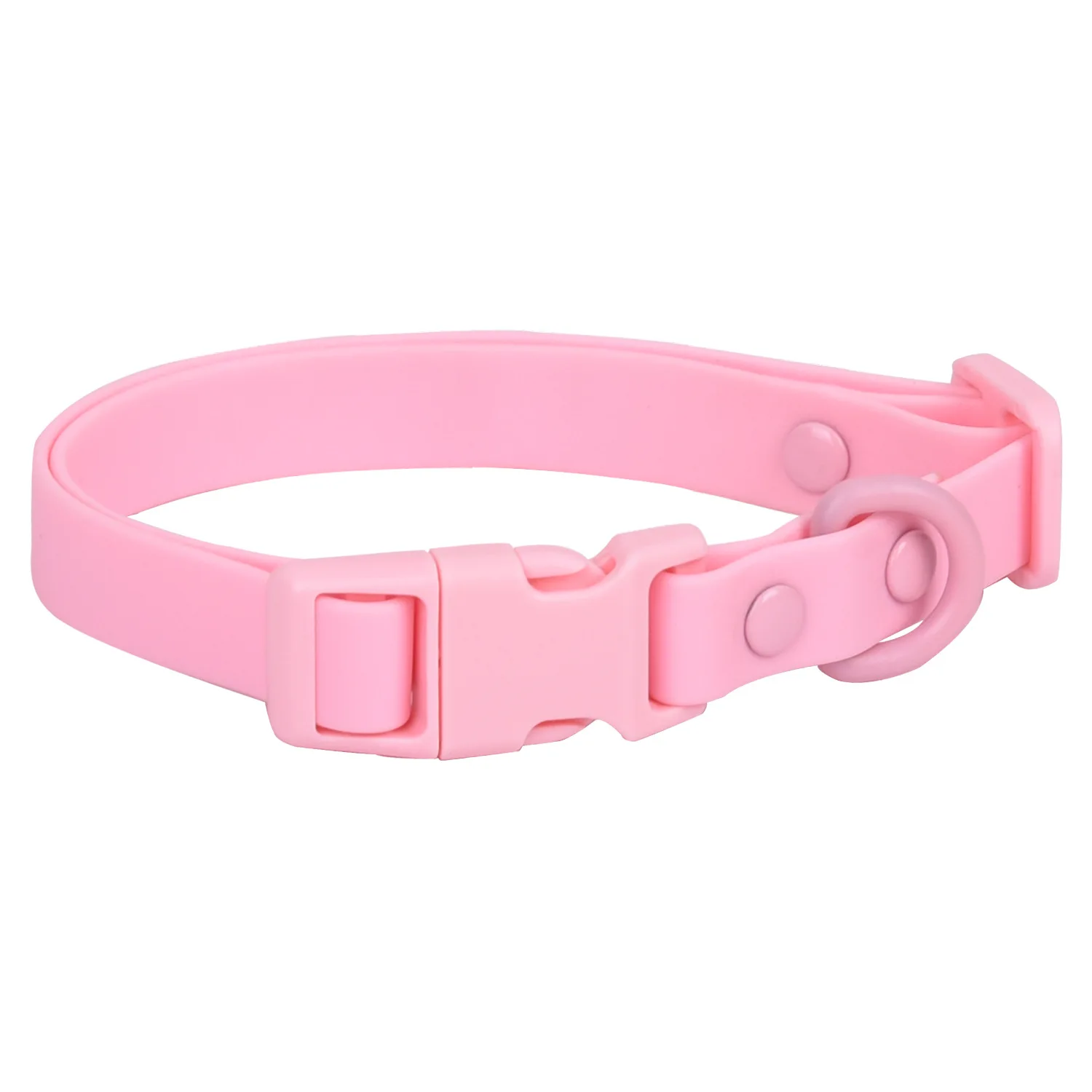 Neues Macaron-farbiges PVC-Hundehalsband, wasserdicht, schmutzabweisend, leicht zu reinigen, Haustierhalsband, verstellbares Halsband, Haustier-Hundehalsband – Detail 16