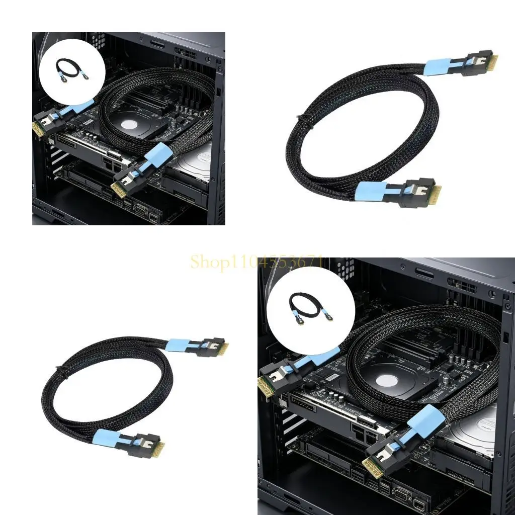 

Best Seller 50/80/100Cm PCIE4.0 8654 4I Cable With Full Speed Support For NVMe