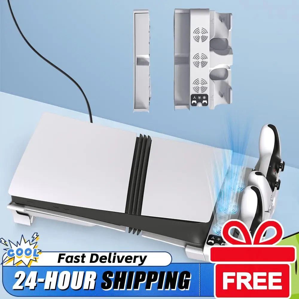 

Controller Charging Station 2 Controller Charger Base Holder with Controller Charging for Slim/ Pro Disc/Digital Edition