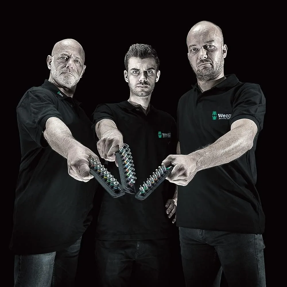 طقم مقابس محرك مكون من 9 قطع مقاس 1/4 بوصة مع حزام وحامل جورب لأدوات السيارات #4