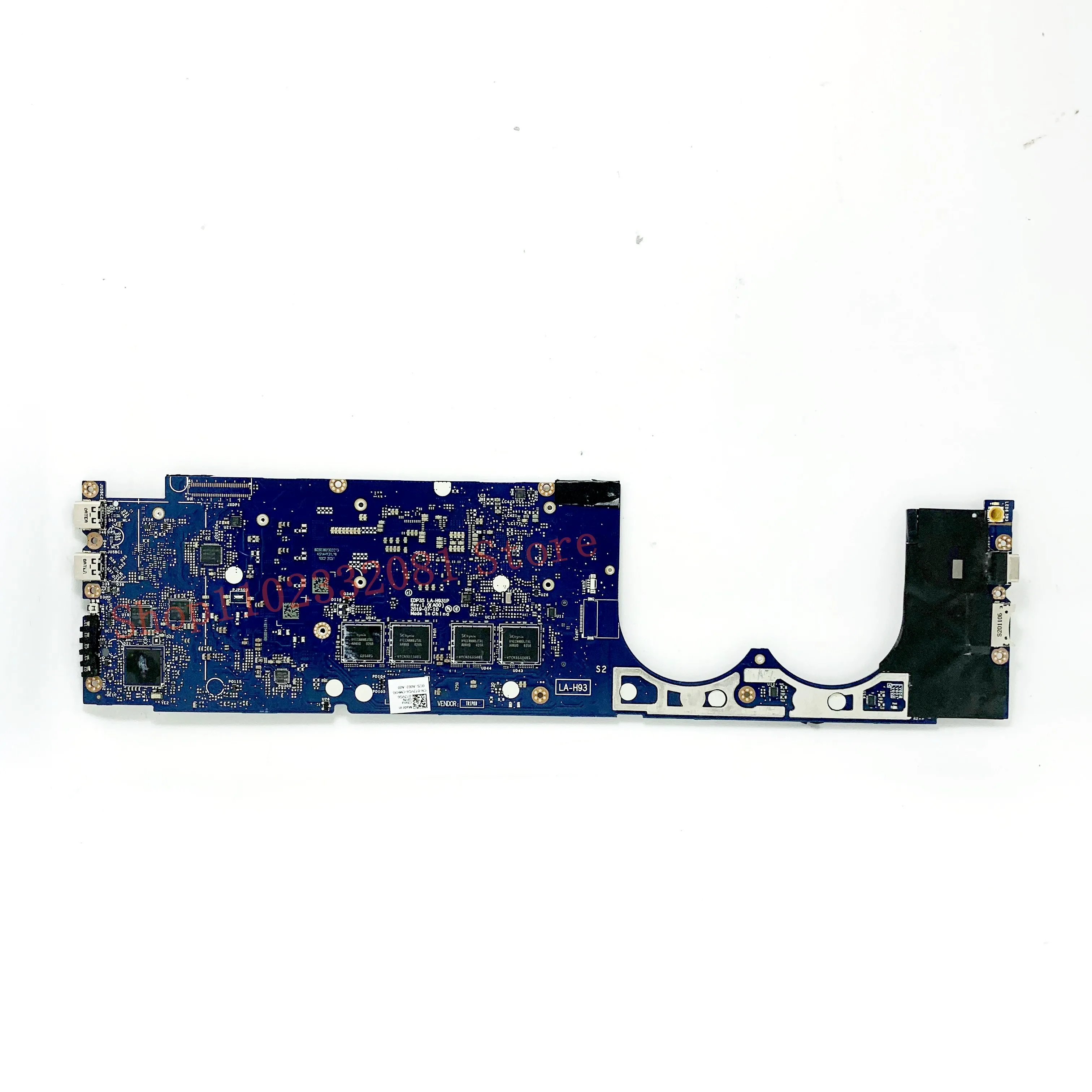 CN-072VG6 072vg6 72vg6 LA-H931P com srgkw I7-10510U cpu mainboard para dell xps 7390 portátil placa-mãe 100% totalmente testado ok