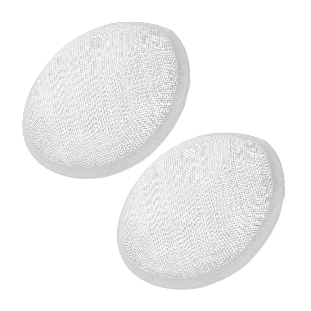 

2 Pcs Hat Bottom Holder Practical DIY Base White Women Mesh Accessories