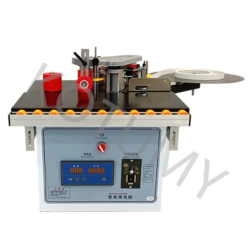 220V Woodworking Banding Machine Double Side Gluing Portable Edge Bander Woodworking Edge Banding Machine