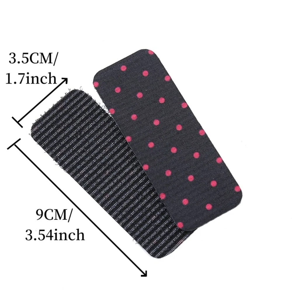 Bande magique pour cheveux fragmentés pour femmes et filles, pince à cheveux bricolage, épingle à cheveux, patch pour frange, patch pour queue de cheval noir, accessoire pour cheveux, mode, 2 pièces