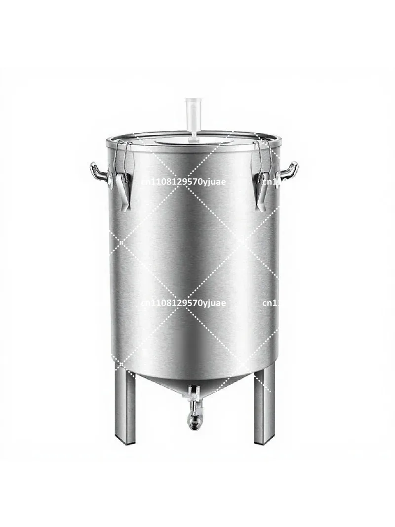 60L Stainless Steel Conical Fermenter Tank Home Brewing Equipment Storage Bucket for Wine Beer Making