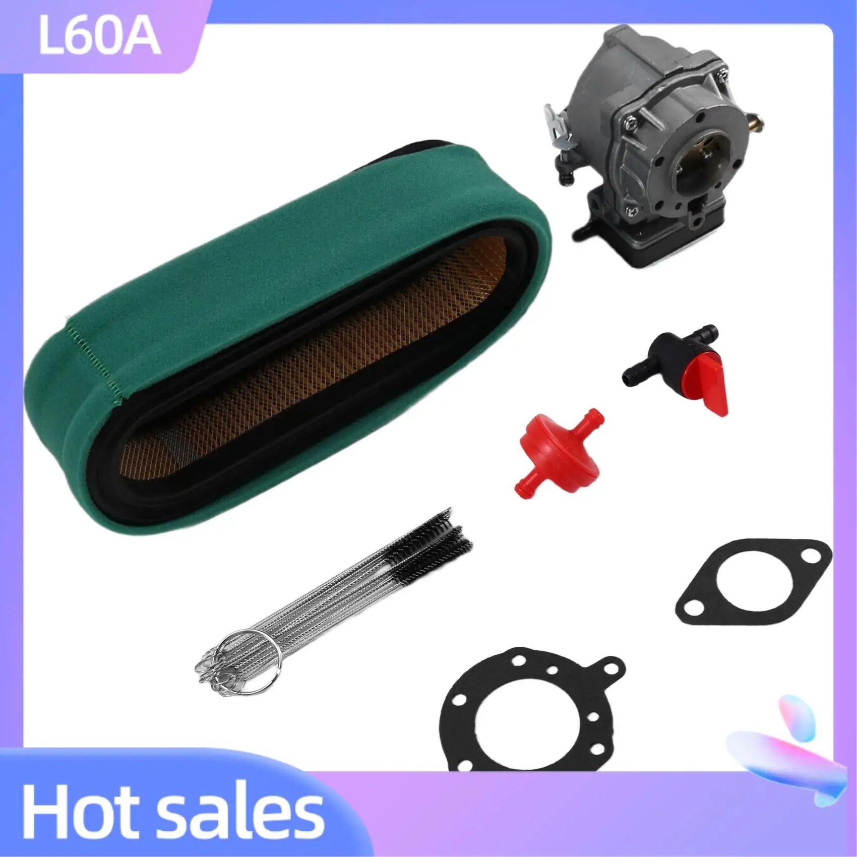 

L60A Carburetor Compatible With Briggs & Stratton 693479 693480 499306 With 394019S Air Filter 394358S Fuel Filter