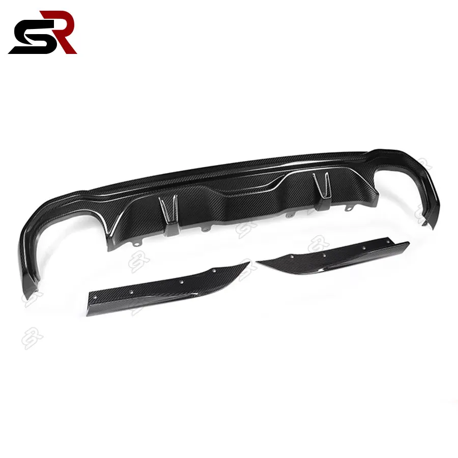 For BMW 4 Series G26 four-door dry carbon carbon fiber bilateral dual exit rear lip rear spoiler body kit