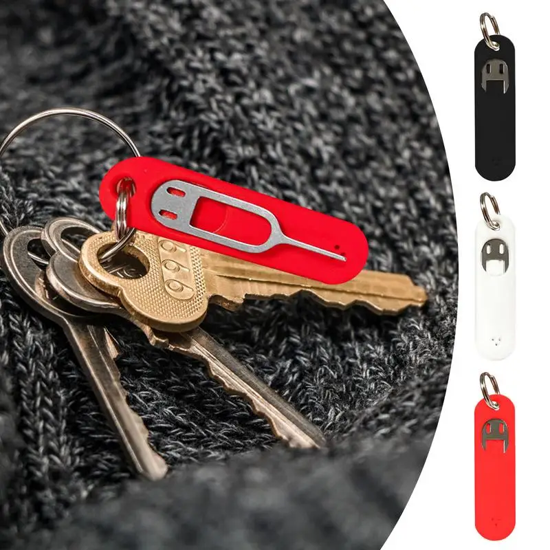 Sim Ejector Tool Universal Sim Card Tray Pin with Silicone Protective Case Ejecting Removal Needle Opener For Mobile Phone