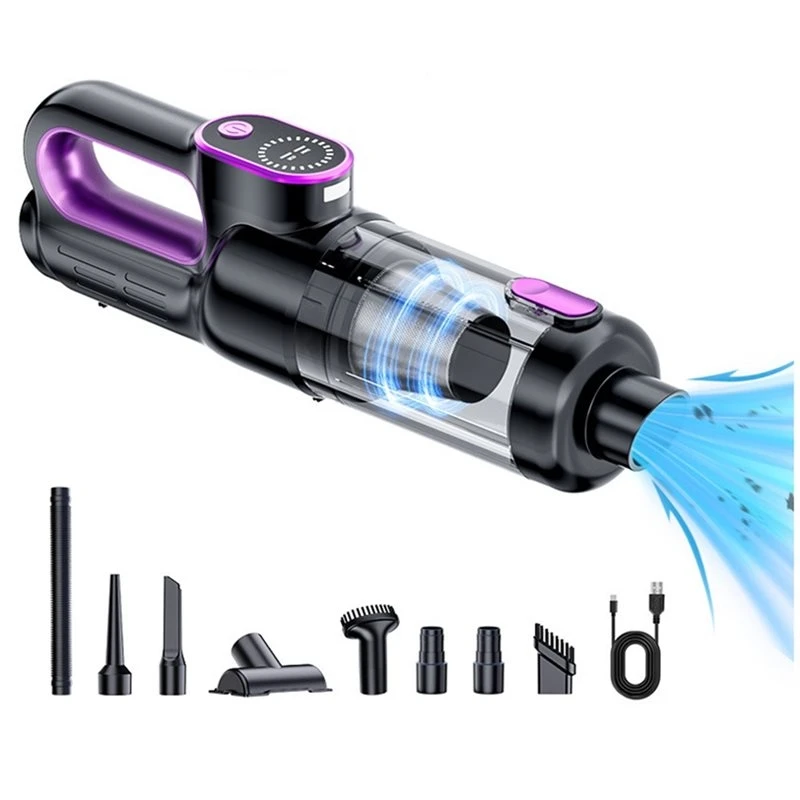 Cordless Air Blower 2-In-1 Handheld Car Vacuum Cleaner Wireless Powerful Suction Mini Dust Collector Home