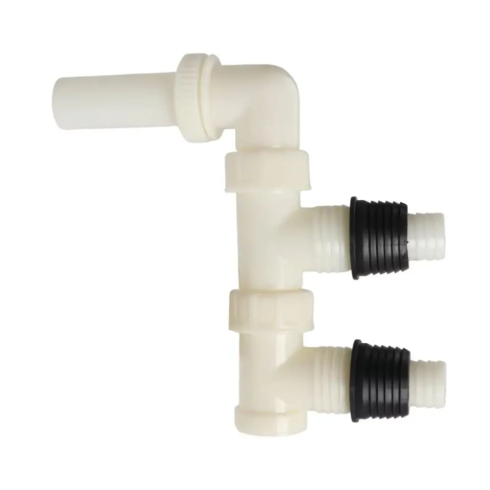 Double Caravan Waste Water Outlet Hose Pipe Adapter Use With Waste Hog / Master Caravan RV Drainage Accessories Universal