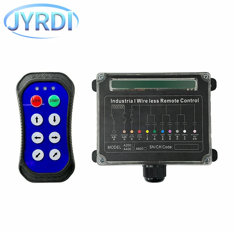 A600 6 Buttons Single Speed Industrial Wireless Radio Crane Remote Control Switches Hoist Overhead Bridge Crane Controller