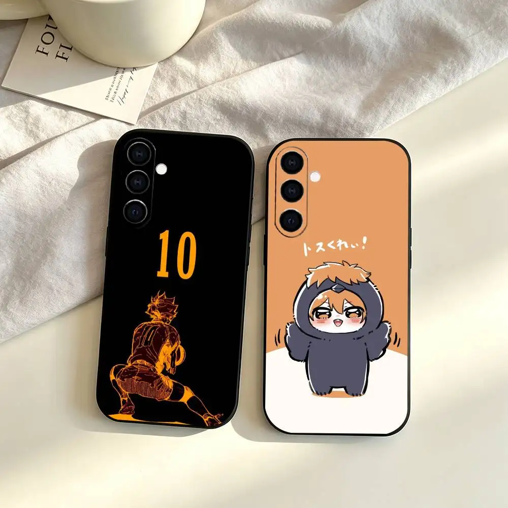 Haikyuu Shoyo Hinata gift Phone Case For Samsung Galaxy A73,A72,A71,A70,A53,A52,A51,Soft Silicone Black Cover