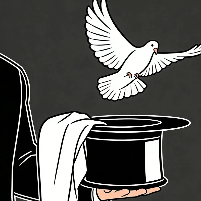 

Профессиональная волшебная шляпа с голубятинами и шелковым платком: реквизит для фокусов на исчезновение/появление предметов на сцене, для магов, для фокусов с голубятинами