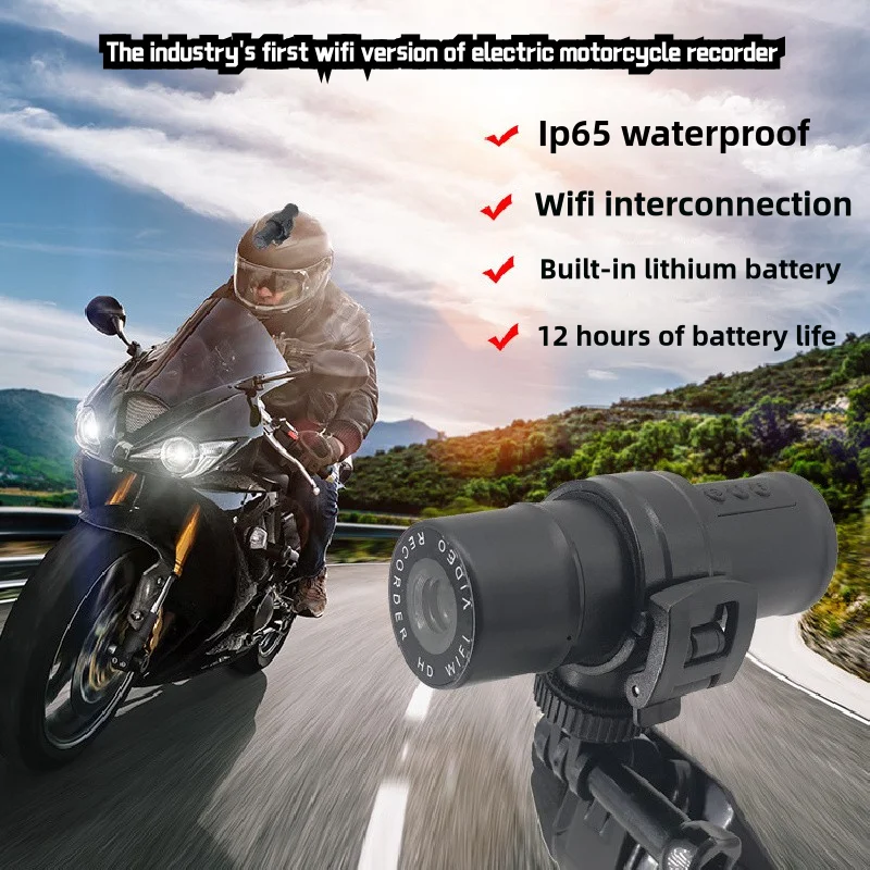

Long-Lasting WaterproofDVHdwifiHelmet Sports Camera Mountain Climbing Biking Electric Motorcycle Recorder