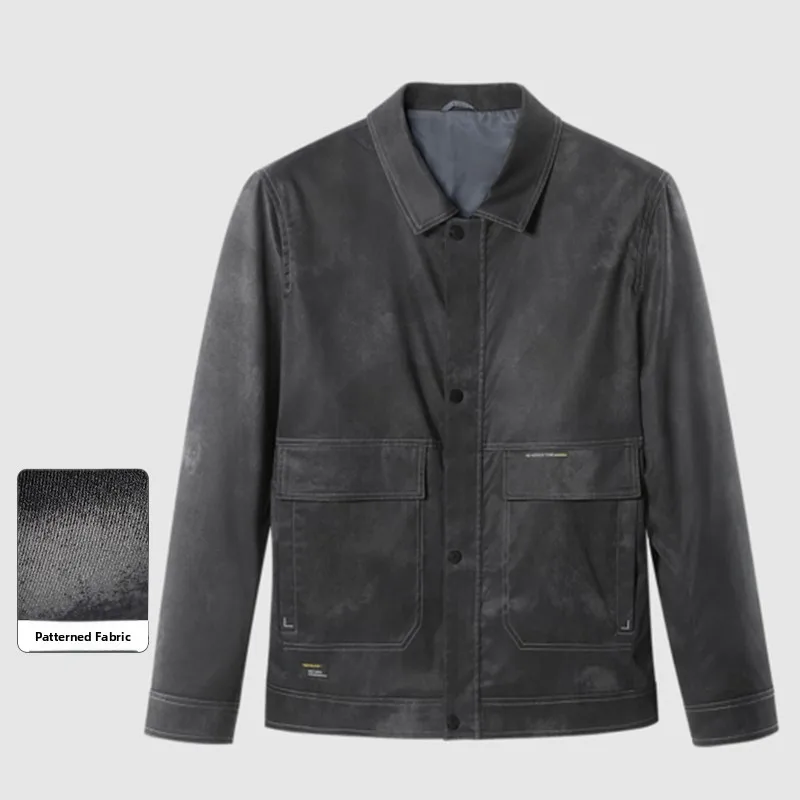 

Весна 2024: Модная, простая, универсальная куртка с крутым принтом, повседневная, с воротником, молодежная, свободного кроя, с длинными рукавами, на одной пуговице