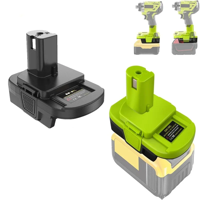Converte Adaptador de Bateria para Ryobi Power Tool Adequado para Milwaukee18v Bateria de Lítio Dewalt 20v Dm18rl