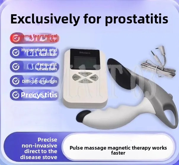 

Electric Prostate Massager with Pulse Vibration & Magnetic Therapy, Male Stimulator for Physiotherapy and Relaxation