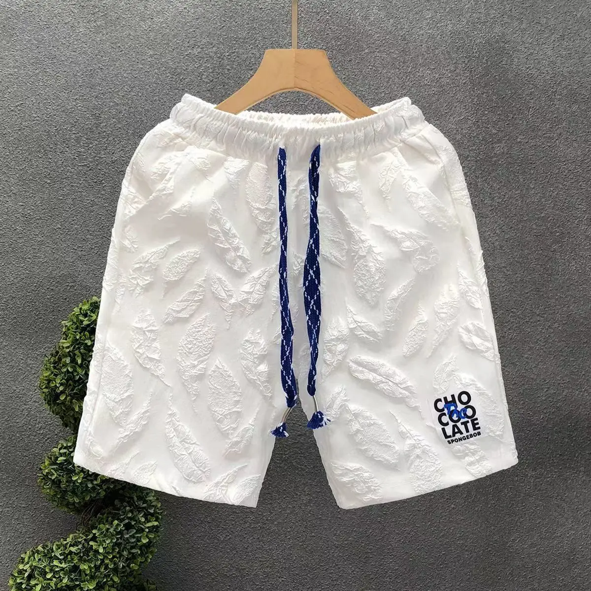 Men's Shorts Beach White Male Short Pants Baggy Printed New in Pant 2025 Fashion Designer Streetwear Dry Fit Summer Elastic Thin view 6
