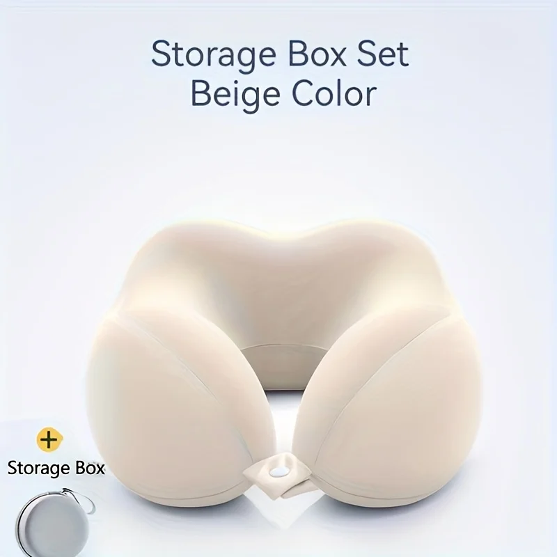 Ergonomic U-Shaped Neck Pillow with Storage Bag - Memory Foam Travel Pillow with Slow Rebound Technology, Machine Washable Cover - view 3