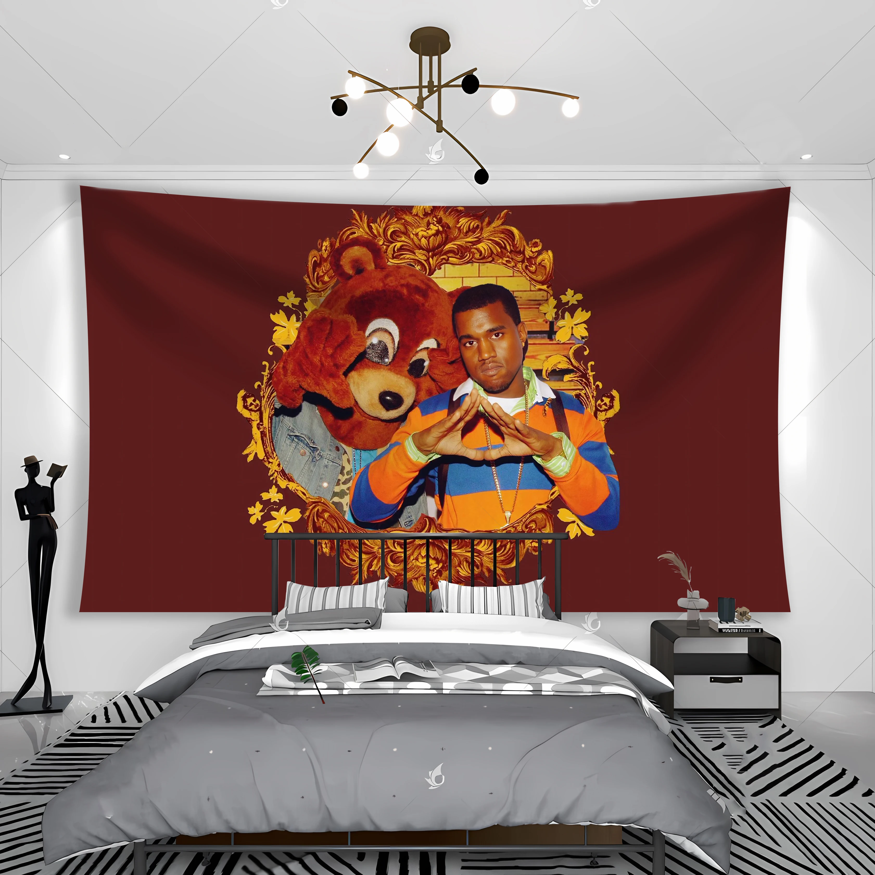 Rapper Tapestry Banner The College Dropout Club Student Dormitory Or Room Wall Hanging Decorations