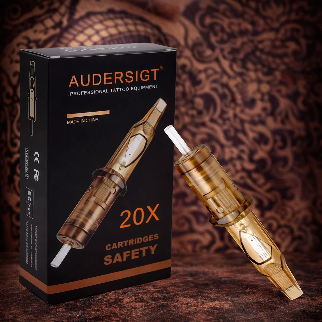

Иглы для татуировок Audersigt, одноразовые, стерилизованные, безопасные, 20 шт./упаковка, для боди-арта