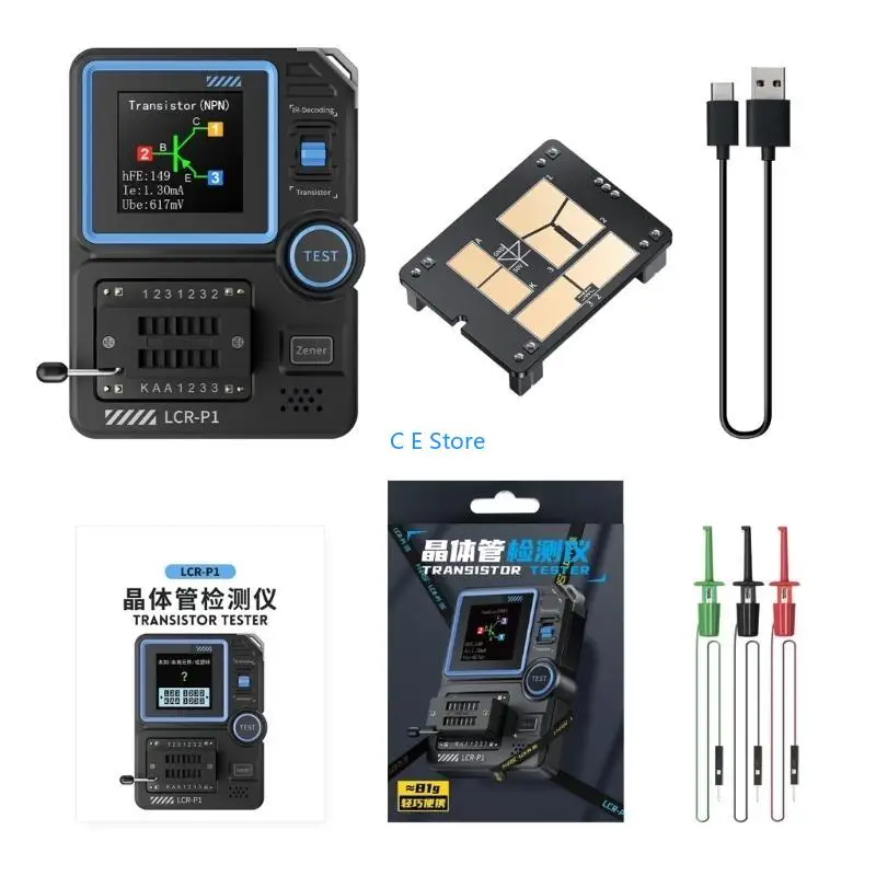 

Professional LCRP1 Transistor Tester With Intelligent AntiBurn Auto Component